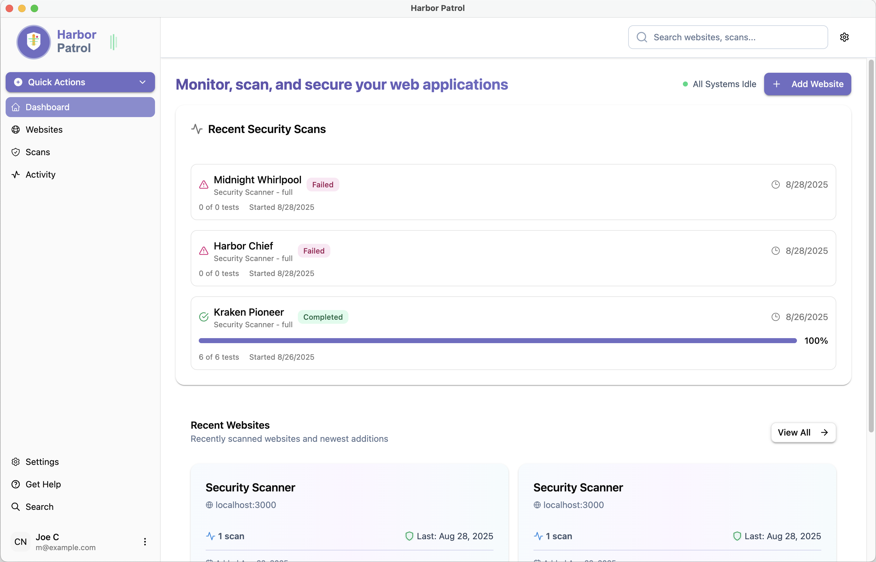 Harbor Patrol Dashboard