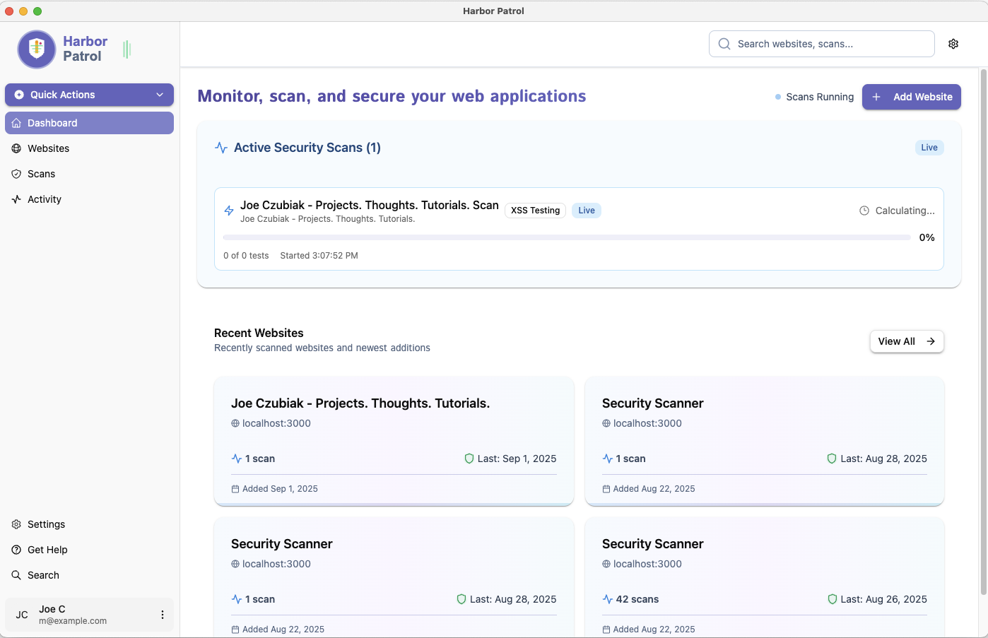 Harbor Patrol Dashboard